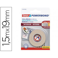 TESA Nastro Biadesivo per Interni - 1,5 m x 19 mm