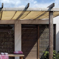 Verdelook Telo tessuto ombreggiante ombra full, colore beige, 2x5 mt