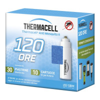 Thermacell Ricarica 120 ore - 30 piastrine 10 Cartucce di Gas Butano 