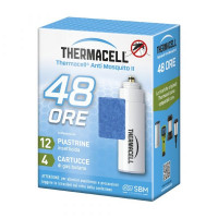 Thermacell Ricarica 48 ore - 12 piastrine 4 Cartucce di Gas Butano 