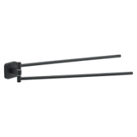 Gedy Portasalviette a snodo tonga nero matt 40cm 
