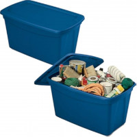 Contenitore multiuso Tote Box Blu 82,4x50,5x44 cm Terry Store-Age