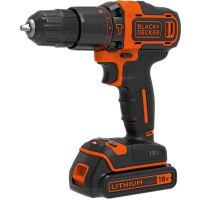 Trapano a percussione a batteria Black+Decker BDOHD18K1A da 18 V con batteria da 1,5 Ah