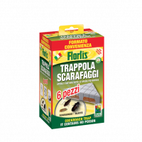 Flortis Trappola Adesiva per Scarafaggi da  6 Pezzi