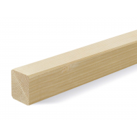 Travetti arrotondati in abete massello 70 x 70 x 3000 mm