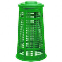 trespoli portasacchi plastica verde da lt. 100