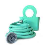 Tubo estensibile 1/2" X15 mt con borsetta e doccetta verde Acquamarina Euroequipe