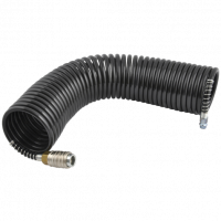 Stanley tubo spiralato universale compressore aria 6x8 mm 10 metri attacco rapido nero