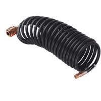 Tubo compressore spiralato con raccordi nero d 8 x 5000 mm stanley 166005xstn