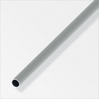 Tubo tondo alluminio 8 mm effetto acciaio inox 1 m