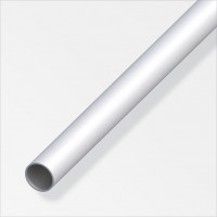 Tubo Tondo 25x1,5 mm in Alluminio Argento 1m