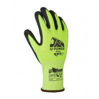 Guanti da lavoro u-power flex verde fluo  nero 