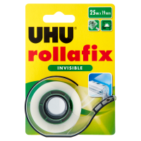 Rollafix nastro adesivo invisibile con Dispenser 25mt D.17mm Uhu