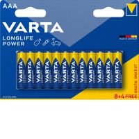 VARTA LONGLIFE POWER PILA AAA CONFEZIONED DA 8+4