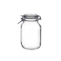 VASO IN VETRO  FIDO TAPPO ERMETICO  TRASPARENTE 2LT 
