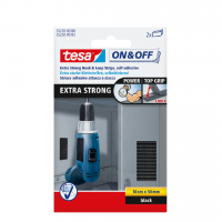 Tesa Strisce di chiusura extra resistenti 10 cm x 50 mm confezione da 2 pezzi  