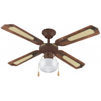 Vinco Ventilatore Da Soffitto 105 Cm - 4 Pale - 1 Luce 55 w