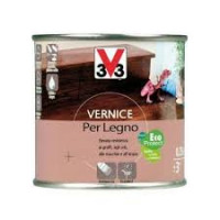 V33 VERNICE PER LEGNO CERA MOGANO SATINATO FLACONE DA 250 ML 