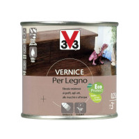 V33 VERNICE PER LEGNO CERA NOCE SCURO FLACONE DA 250 ML  