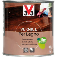 V33 VERNICE PER LEGNO CERA NOCE RUSTICO FLACONE DA 500 ML
