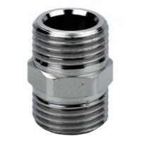 VITE DOPPIA IN OTTONE CROMATO  1/2" 