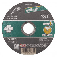 Wolfcraft  disco da taglio pietra 115x1.6x22.2mm