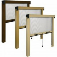 Zanzariera avvolgibile verticale marrone 160x170 I.R.S.