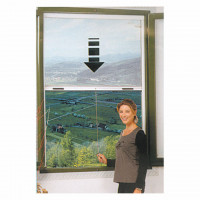 Zanzariera avvolgibile verticale marrone cm 100x160 I.R.S. 