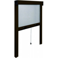 Zanzariera avvolgibile verticale marrone cm 80x160 I.R.S. 