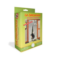 Telo zanzariera adesiva poliestere con velcro per finestre cm.150 x 180 bianca