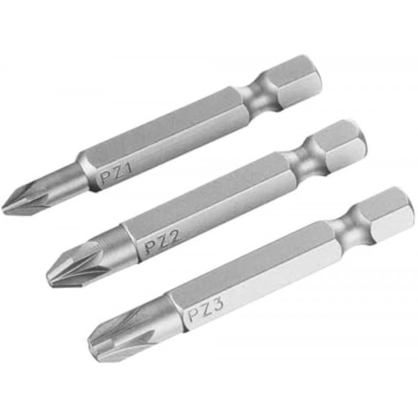 Inserti per avvitatori confezione da 3 pz  1-2-3 mm 48 mm 