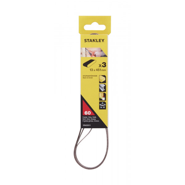 3 nastri tela corindone per  lima 13x451 mm. grana 60