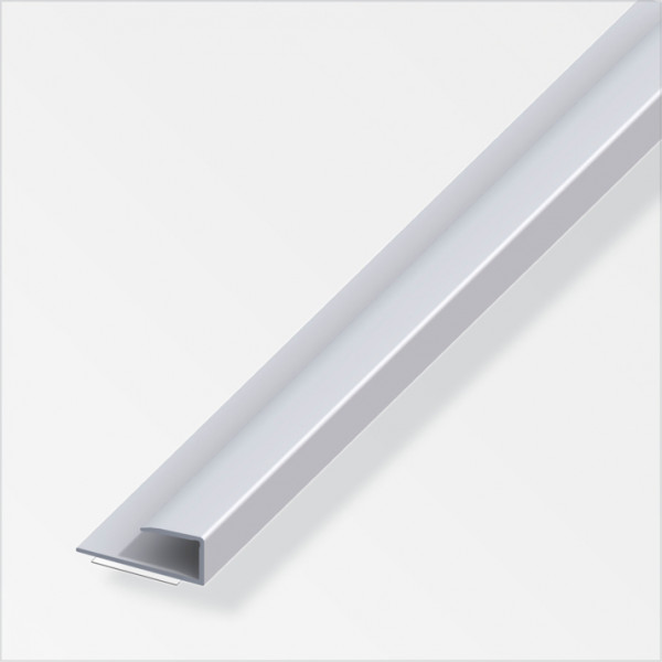 Profilo per bordo per paquet e laminato in alluminio alfer aluminium 15x7mm 1mt