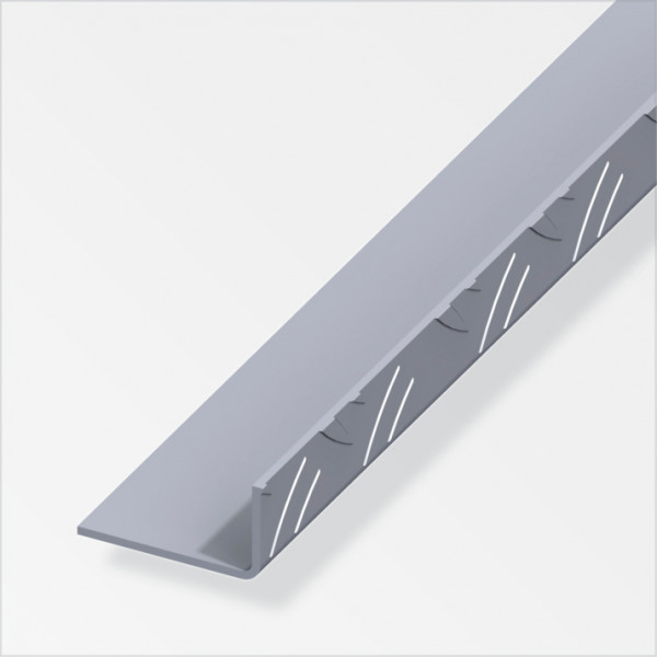 Angolare lamiera striata 29.5x53 alluminio  1mt