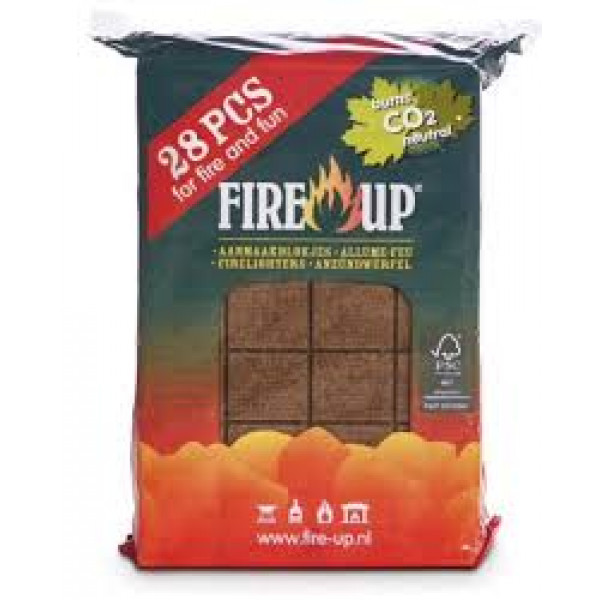 Accendifuoco ecologico Fire Up confezione da  28 pz 