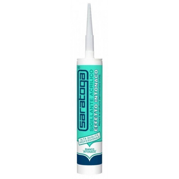Silicone Effetto Intonaco Saratoga - Acrilico Bianco - 450 gr
