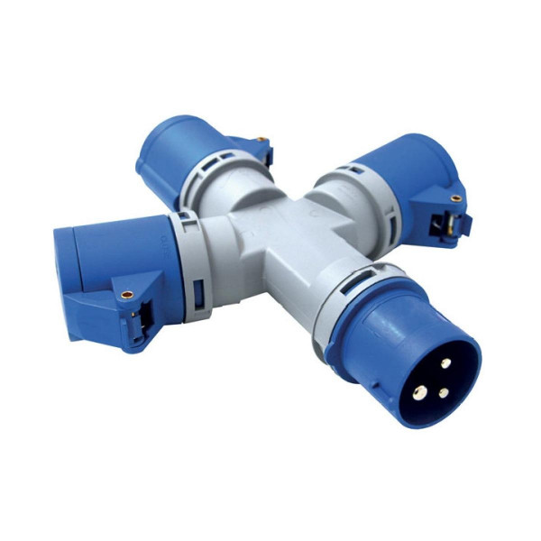 ADATTATORE TRIPLO IEC 220V ELECTRALINE 