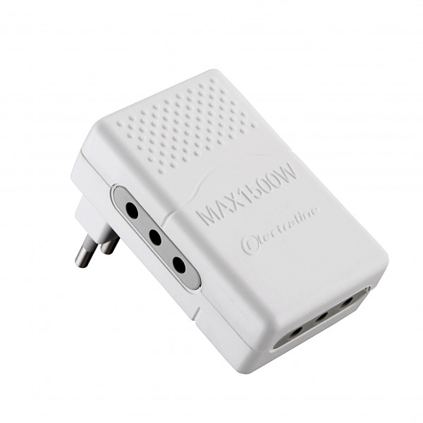 Adattatore triplo piatto 10a bianco electraline 