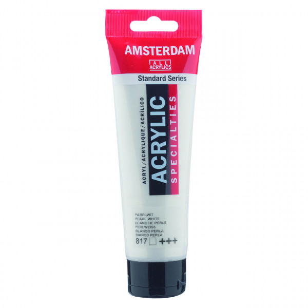 COLORE ACRILICO AMSTERDAM ACRYLIC FLACONE DA  120 ML BIANCO PERLA 