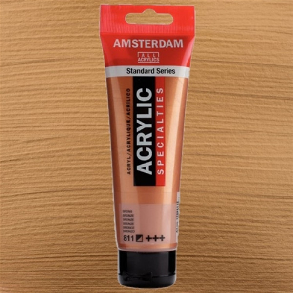 AMSTERDAM ACRYLIC FLACONE DA  120ML BRONZO