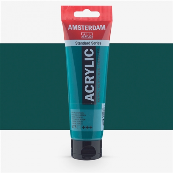Colori Acrilici Talens Amsterdam Verde Ftalo flacone da 120 ml 