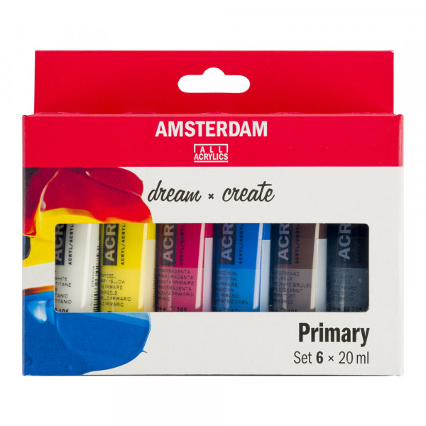 Talens Amsterdam Acrylic Set Primari 6 tubi da 20ml