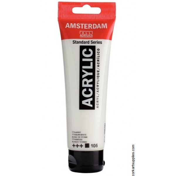 Amsterdam Acrylic 120 ml - Bianco Titanio