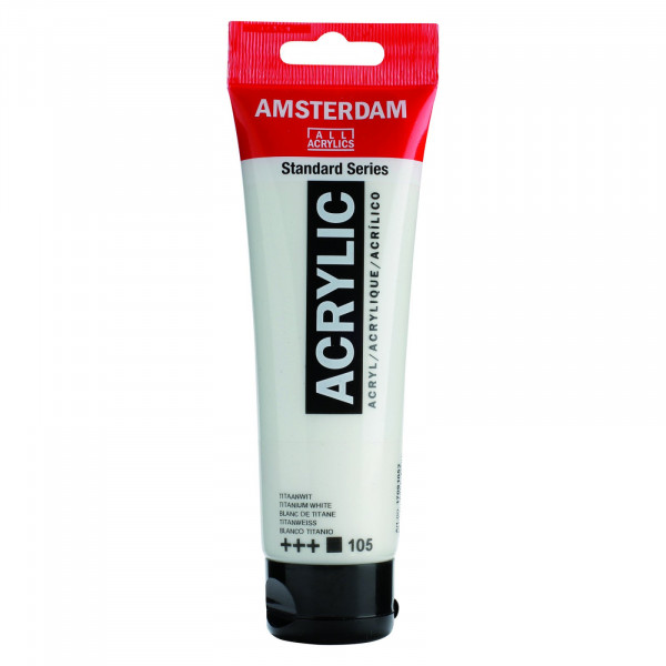 Amsterdam Acrylic 120 ml - Bianco Titanio
