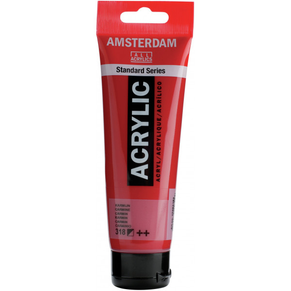 Amsterdam Acrylic 120 ml - Carminio - Colore Intenso e Versatile per i Tuoi Progetti Artistici!
