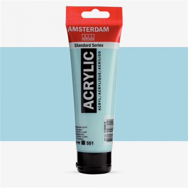Amsterdam Acrylic 120 ml - Celeste - Colore Brillante e Versatile per i Tuoi Progetti Artistici!
