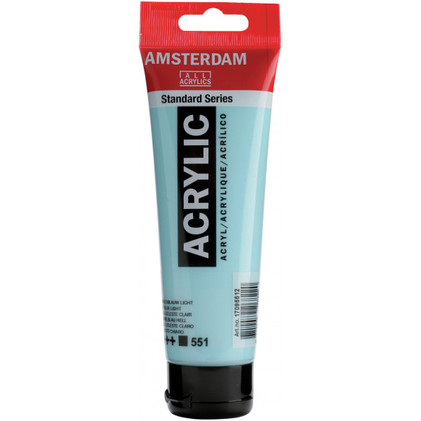 Amsterdam Acrylic 120 ml - Celeste - Colore Brillante e Versatile per i Tuoi Progetti Artistici!