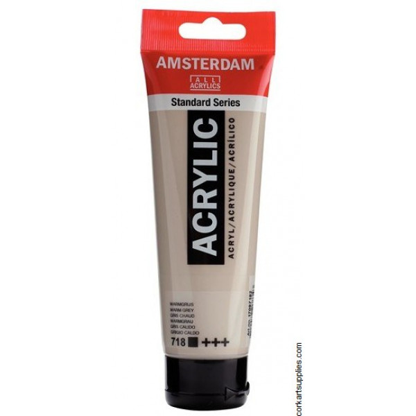 Amsterdam Acrylic 120 ml - Grigio Caldo - Versatilità e Qualità per i Tuoi Progetti Artistici!