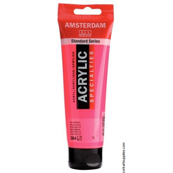 Amsterdam Acrylic 120 ml - Rosa Reflex - Colore Brillante e Versatile per i Tuoi Progetti Artistici!