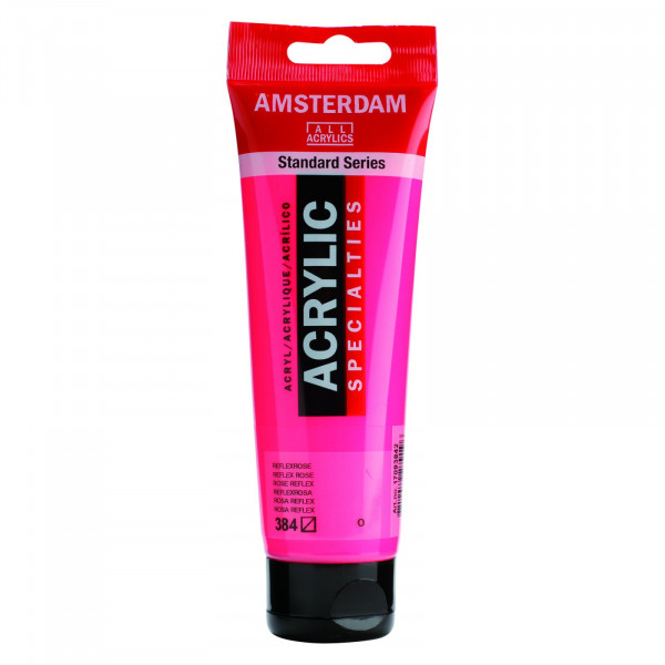 Amsterdam Acrylic 120 ml - Rosa Reflex - Colore Brillante e Versatile per i Tuoi Progetti Artistici!